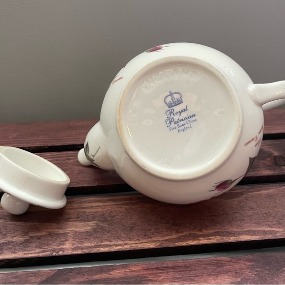Royal Patrician Rosa Indica Cruenta Fine Bone China Teapot - Picture 5 of 6